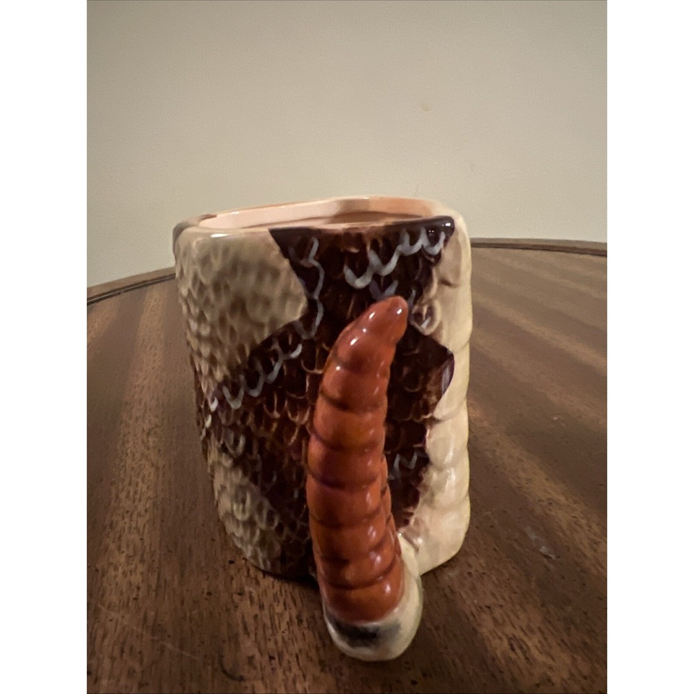 Graham American Legacy Coiled Rattlesnake Inside Tea Coffee Mug Snake Cup 4x4" - Picture 2 of 7